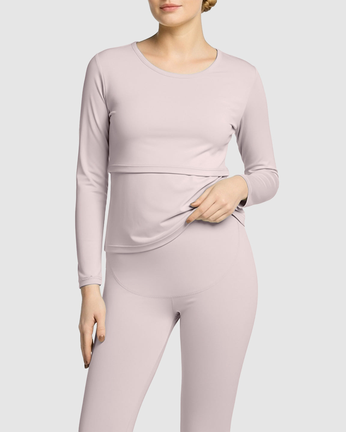 Thick Cotton Nursing Maternity Pajama Set