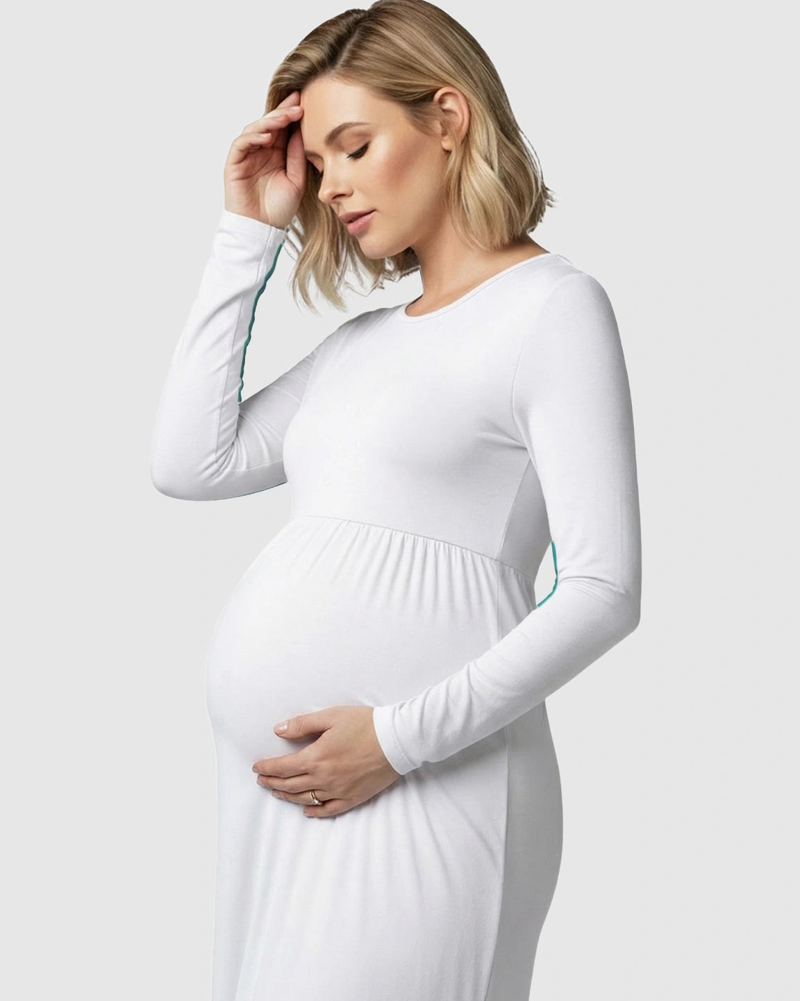 Empire Waist Elegant Maternity Photoshoot Dress
