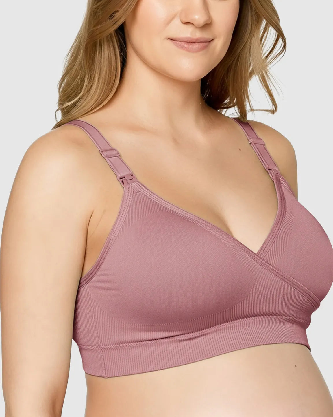 Seamless Front-Open Soft Stretch Nursing Bra