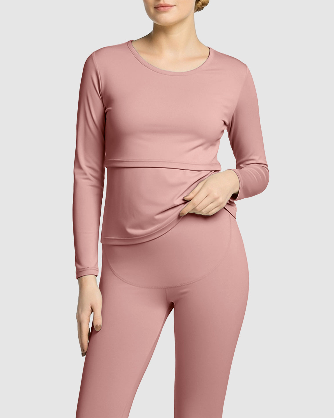 Thick Cotton Nursing Maternity Pajama Set