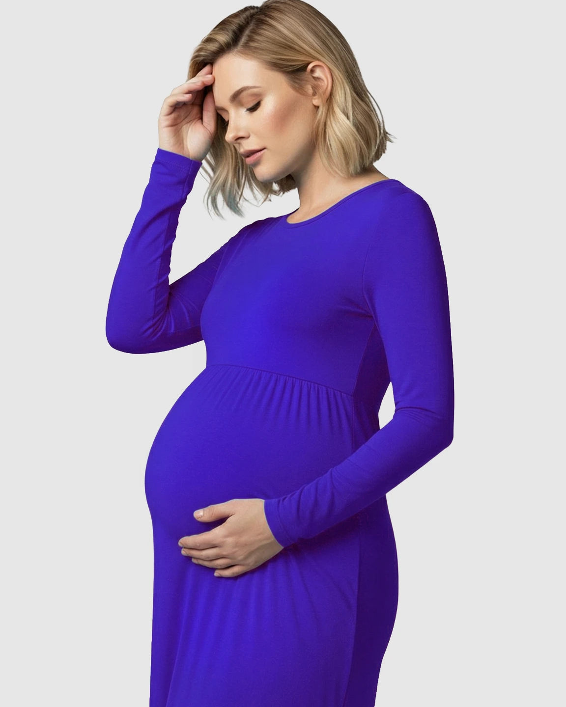 Empire Waist Elegant Maternity Photoshoot Dress