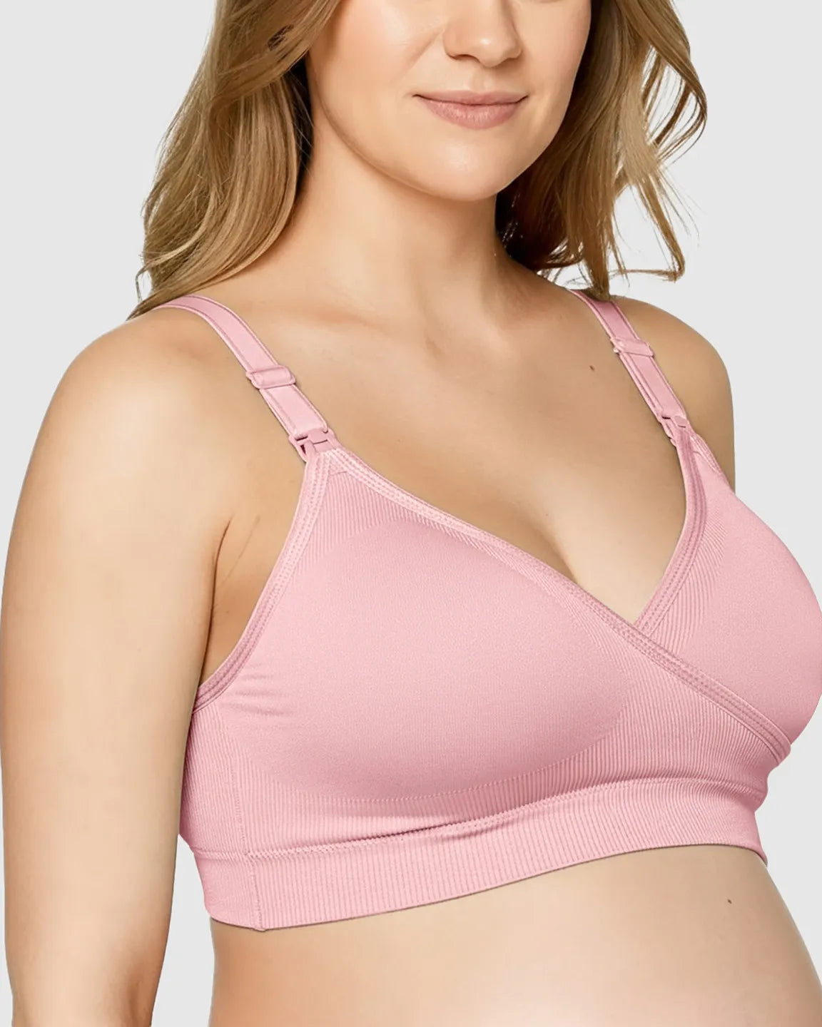 Seamless Front-Open Soft Stretch Nursing Bra