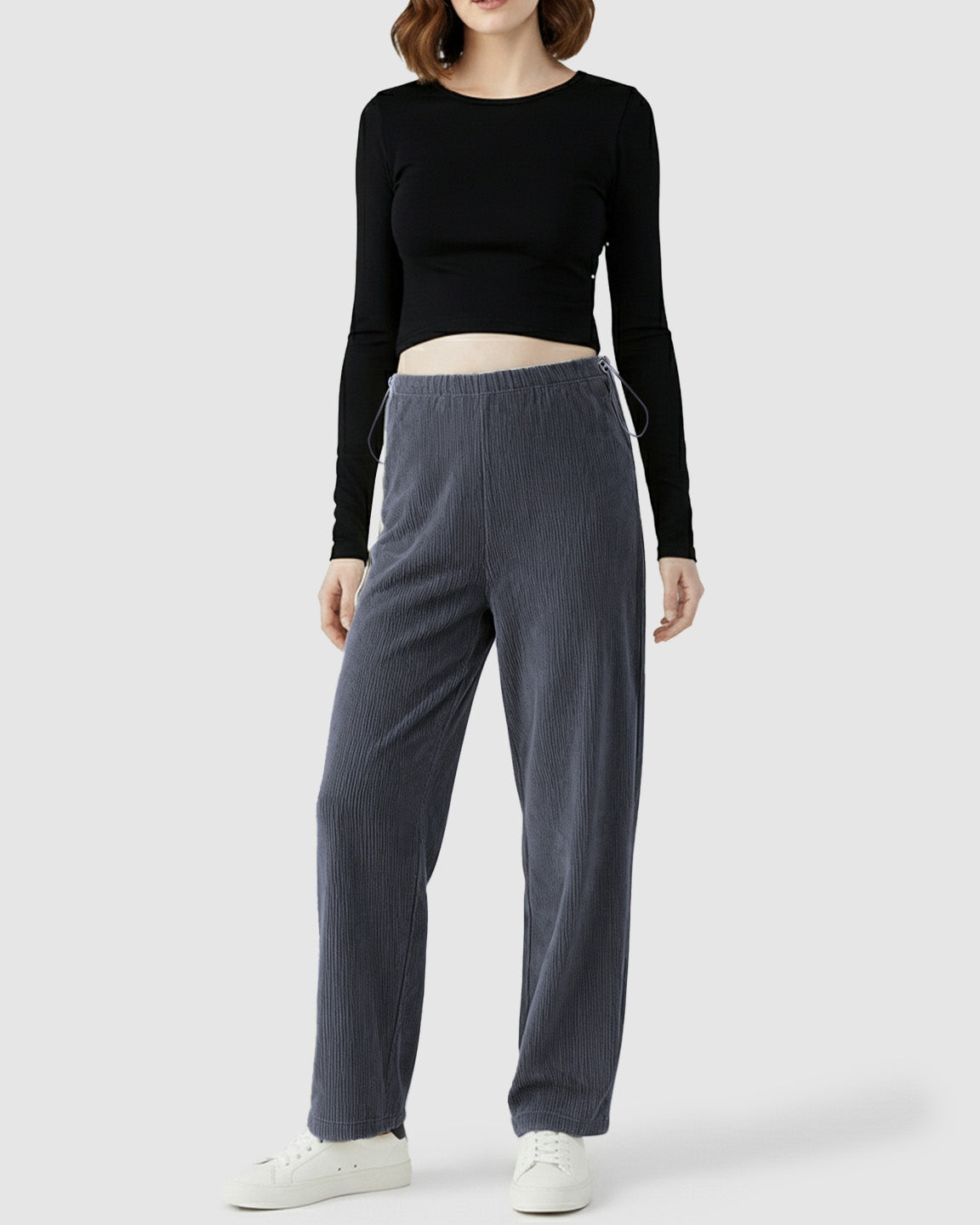 High-Waist Flowy Support Maternity Pants