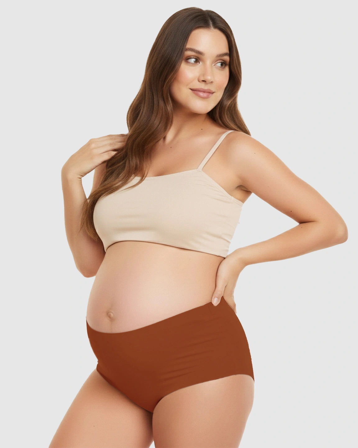 Seamless High-Waist Support Maternity Underwear