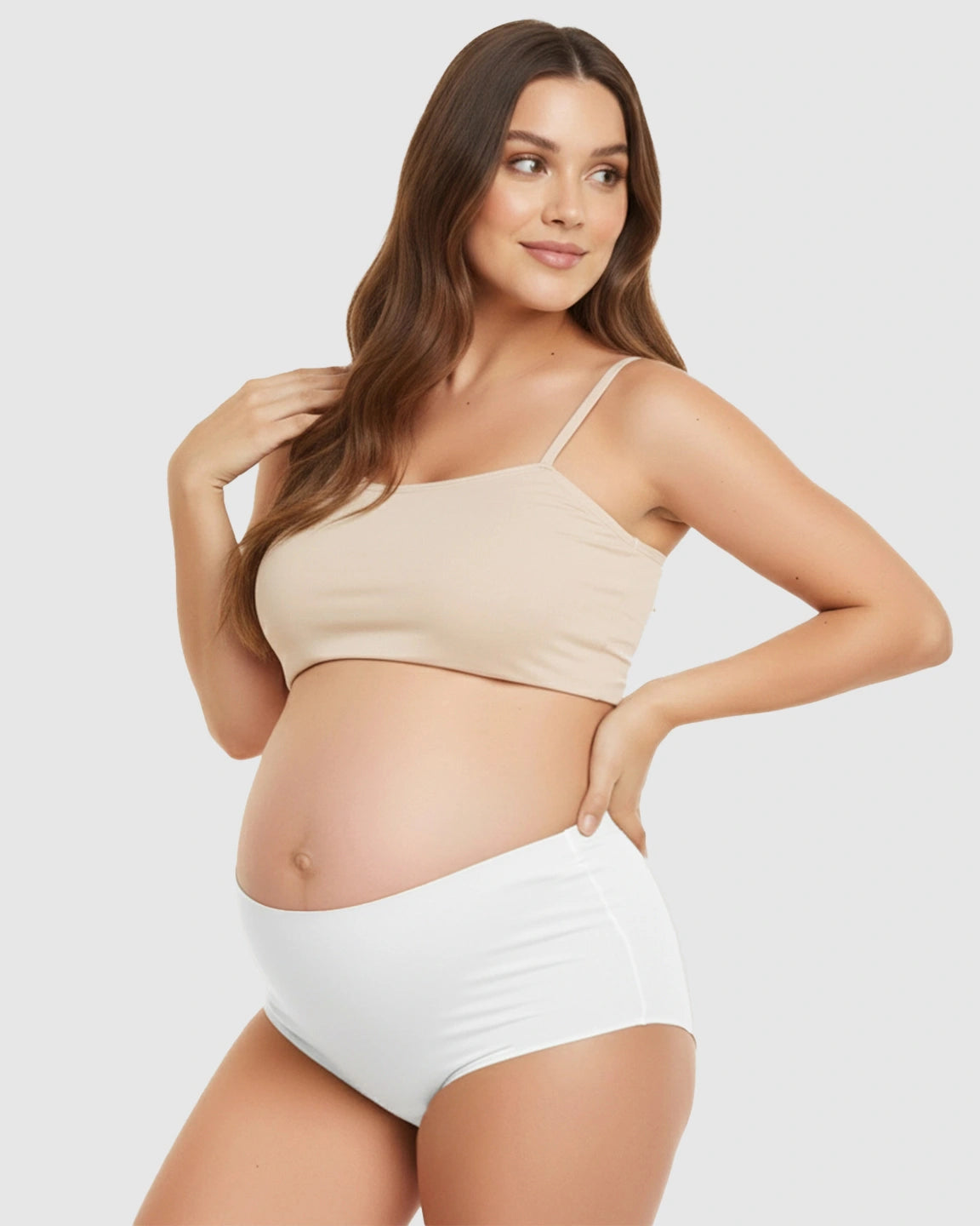 Seamless High-Waist Support Maternity Underwear