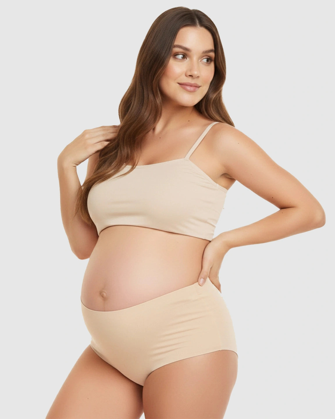 Seamless High-Waist Support Maternity Underwear