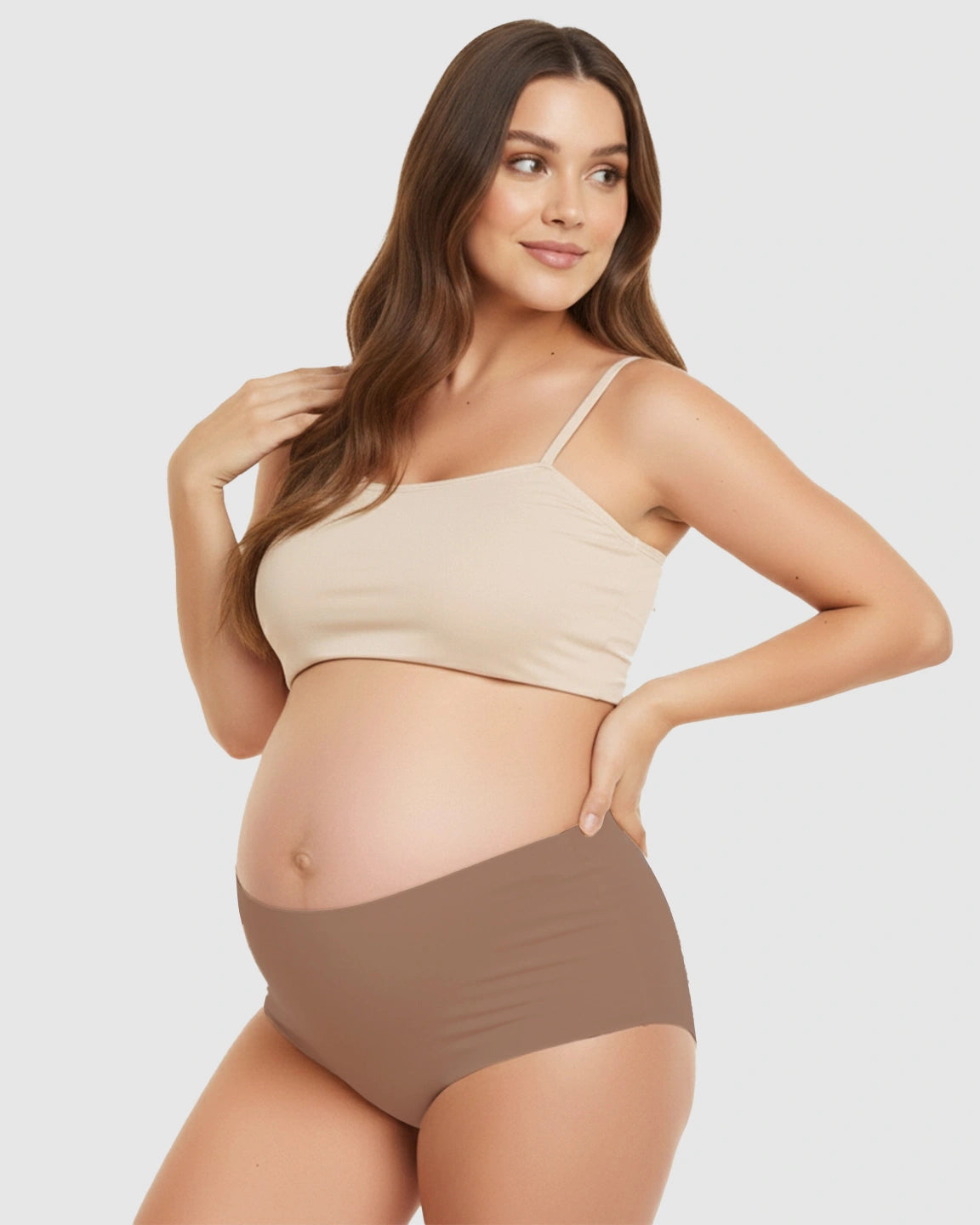 Seamless High-Waist Support Maternity Underwear