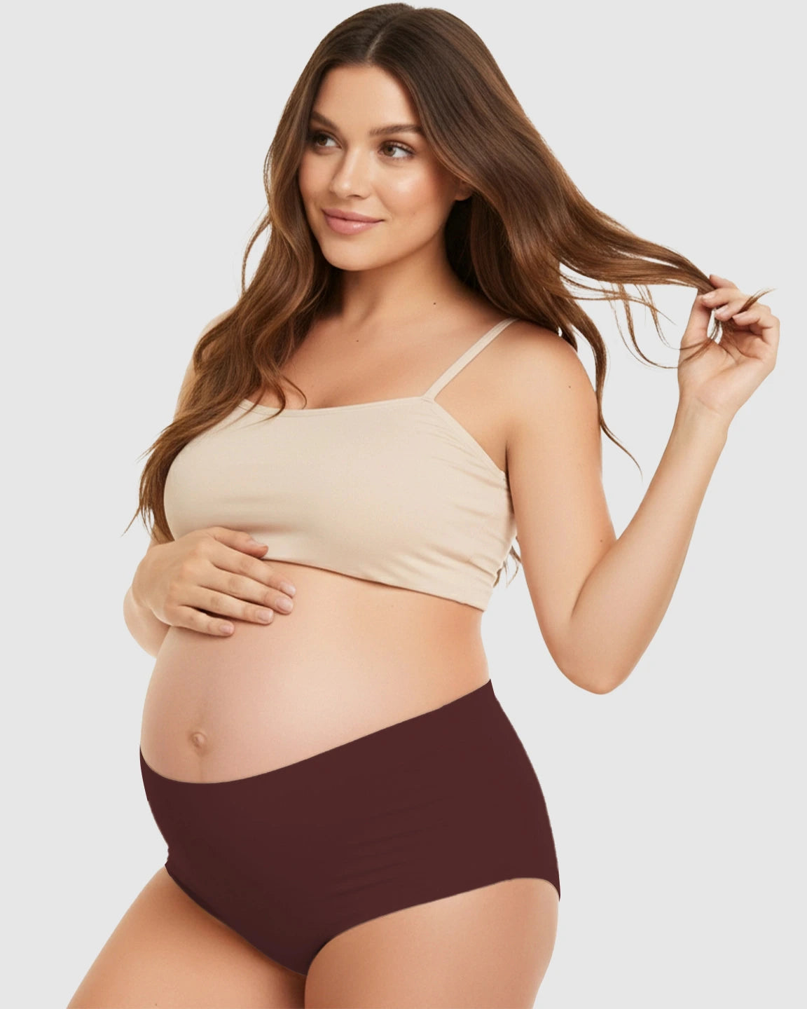 Seamless High-Waist Support Maternity Underwear