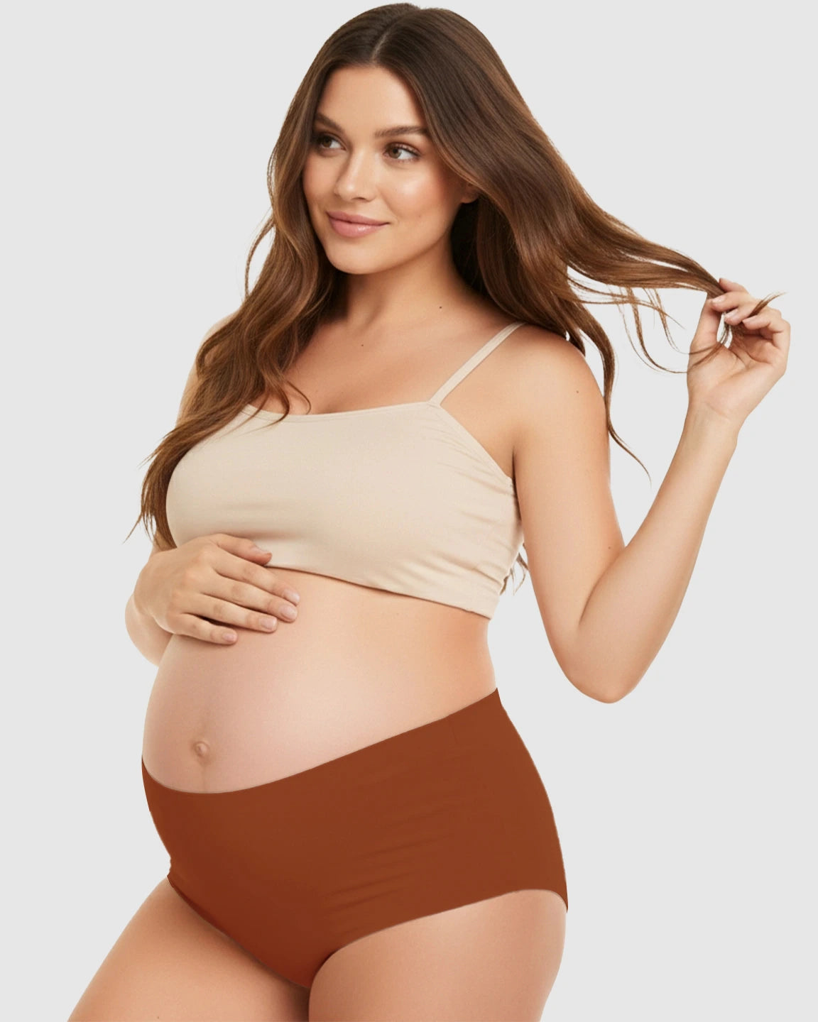 Seamless High-Waist Support Maternity Underwear
