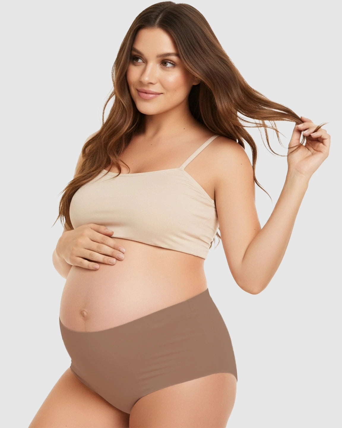 Seamless High-Waist Support Maternity Underwear