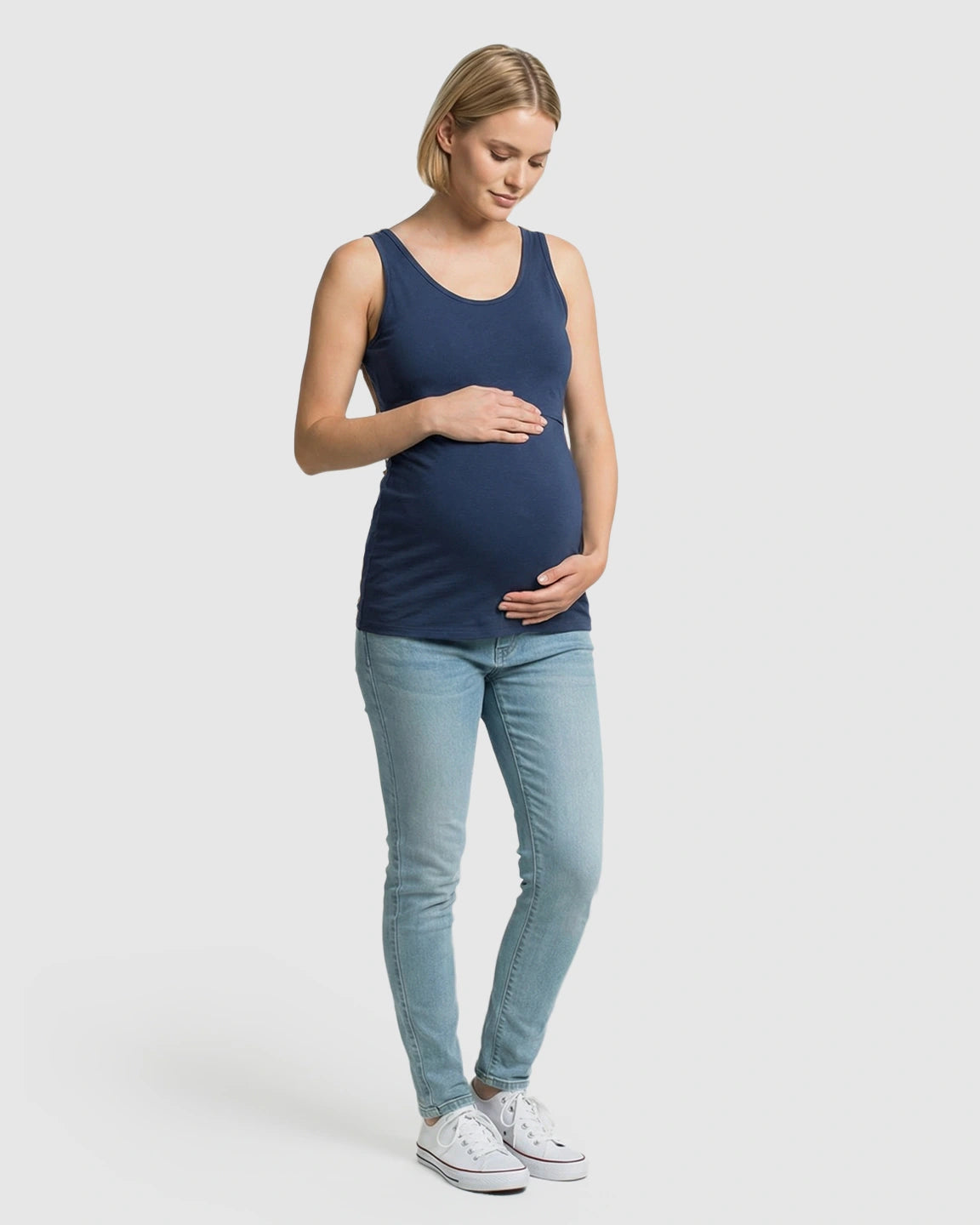 Stretch Nursing-Access Maternity Tank Top
