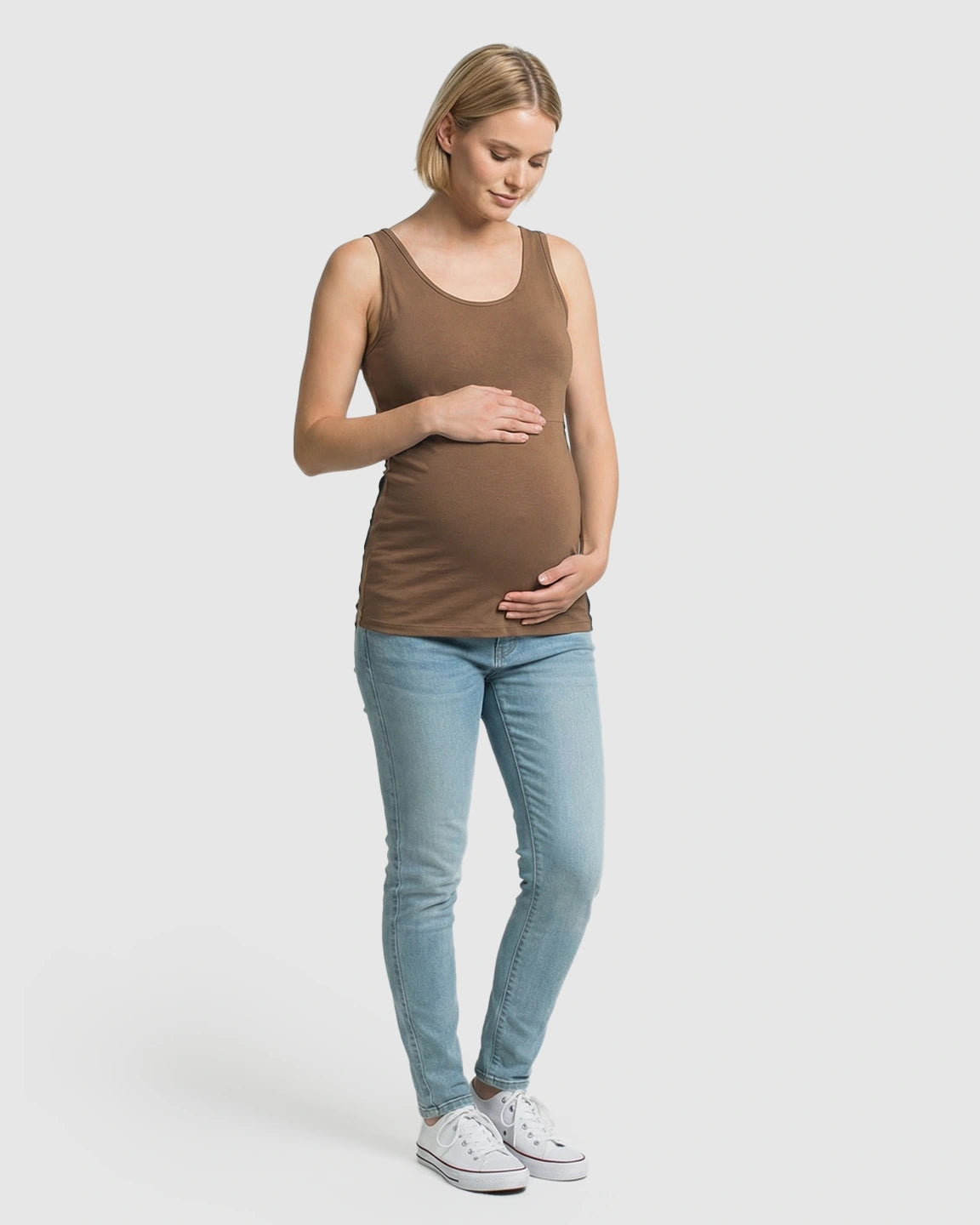 Stretch Nursing-Access Maternity Tank Top