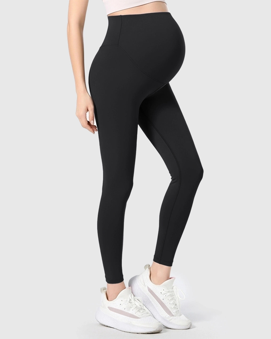 Double-Layer Belly Support Maternity Leggings