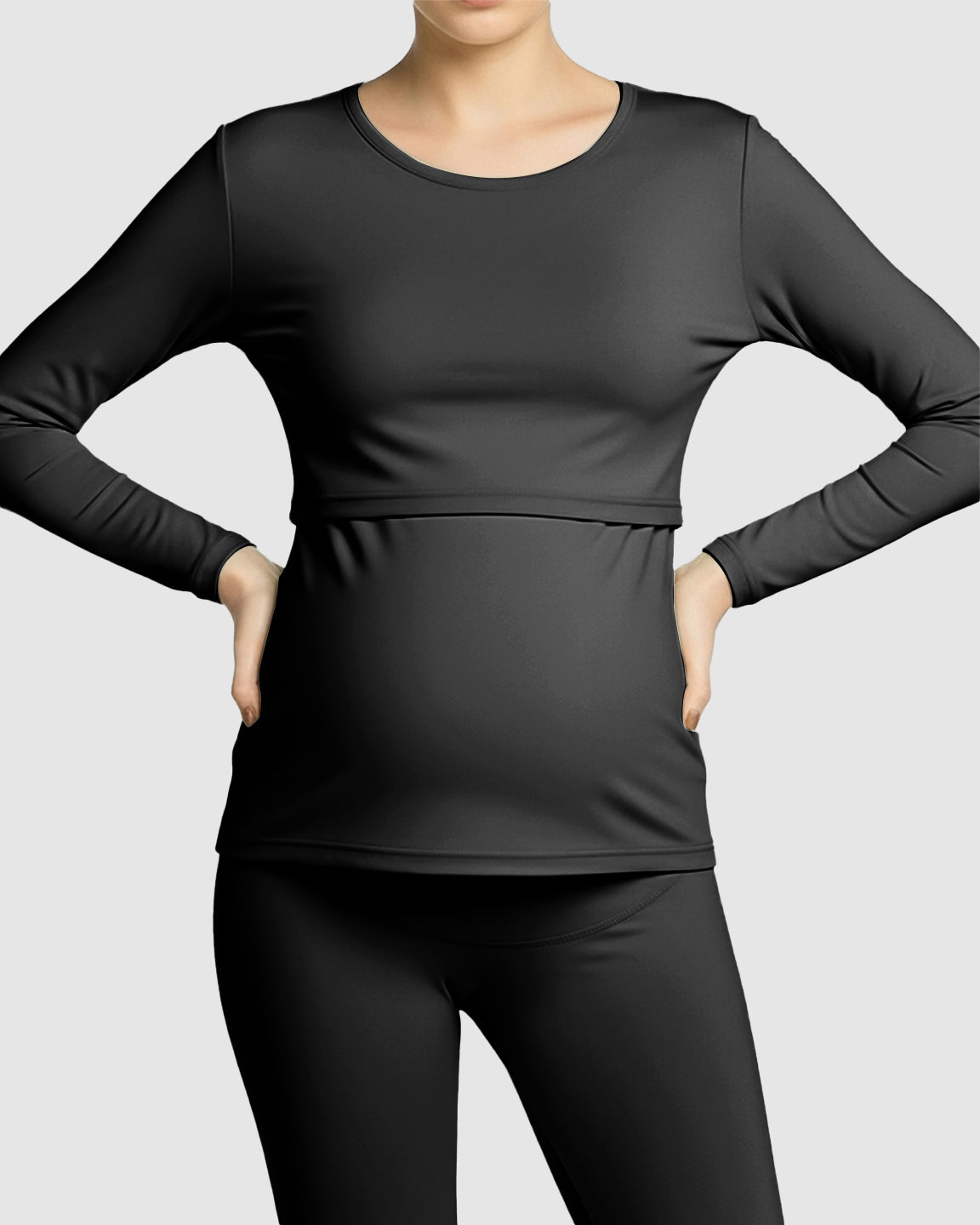 Thick Cotton Nursing Maternity Pajama Set