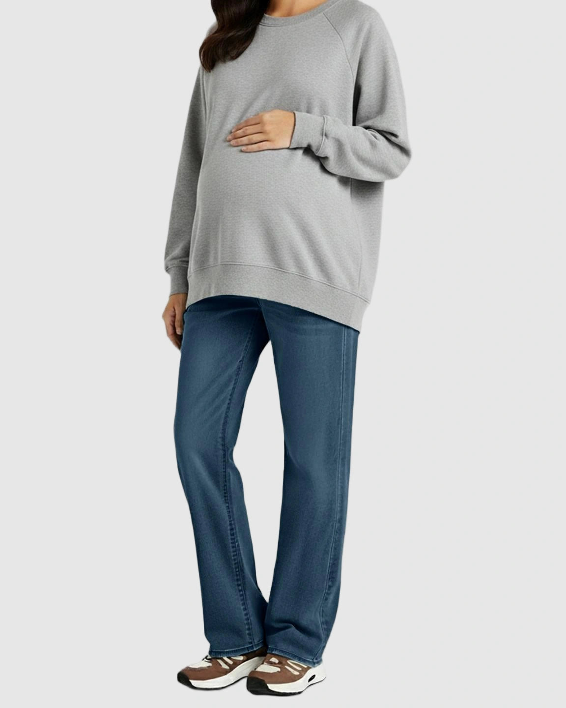 Soft Stretch Straight-Leg Maternity Jeans