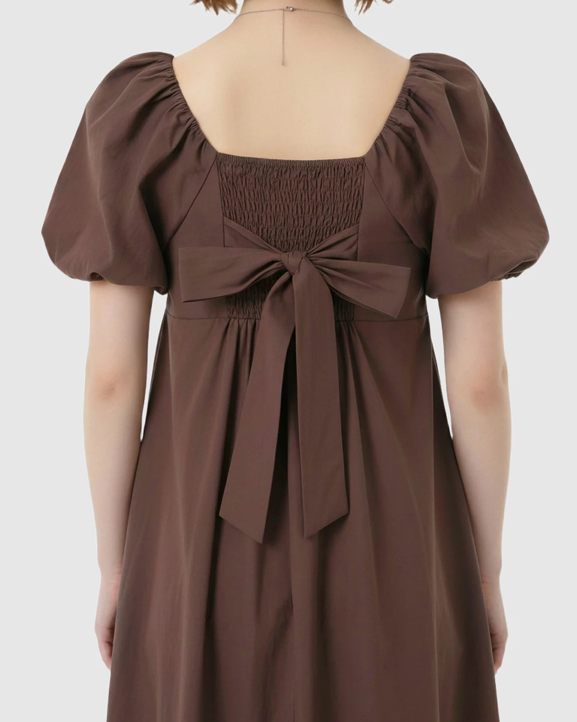 Short Puff Sleeve Casual Maternity Maxi Dress