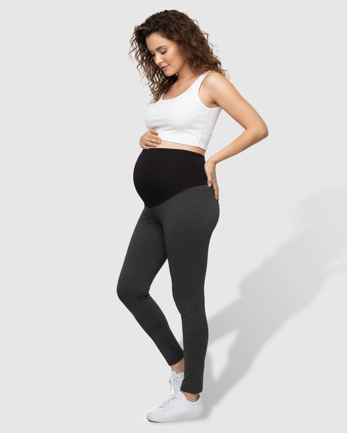 Support Panel Slim-Fit Maternity Leggings