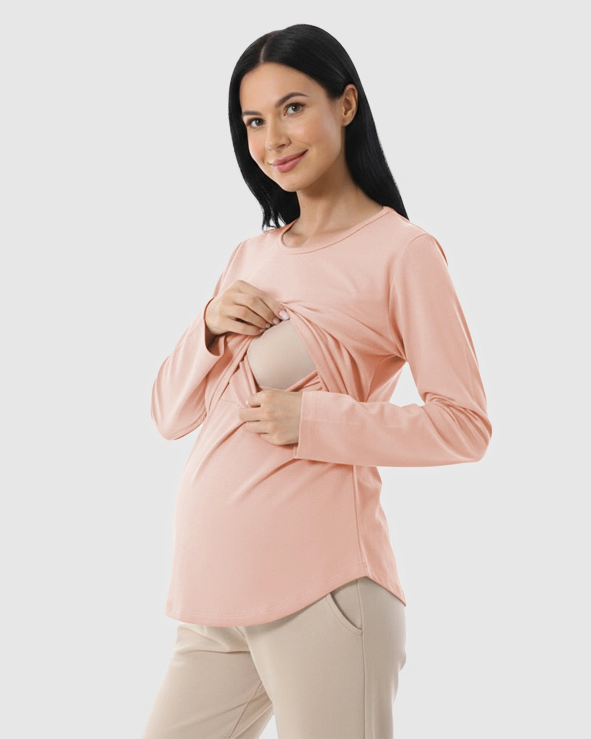 Nursing Access Loose Fit Maternity & Nursing Top