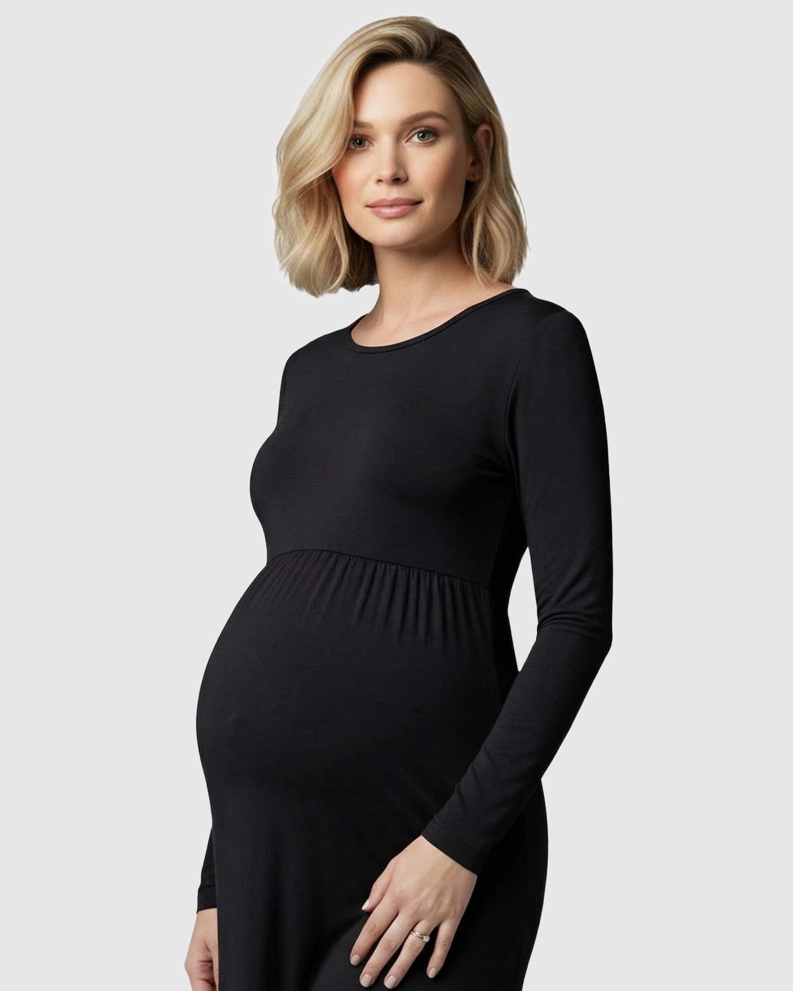 Empire Waist Elegant Maternity Photoshoot Dress