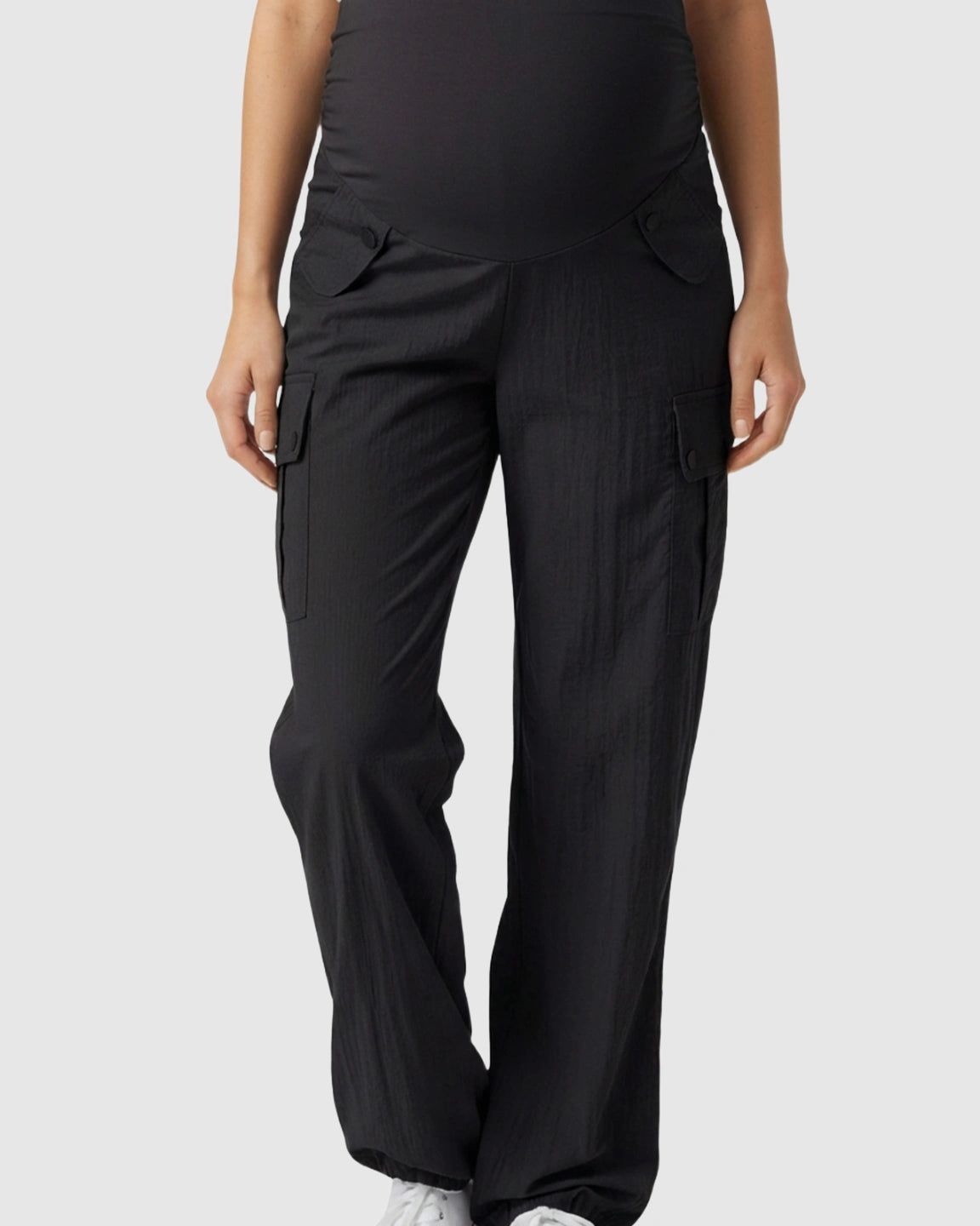 Cooling Wide-Leg Cargo Maternity Pants