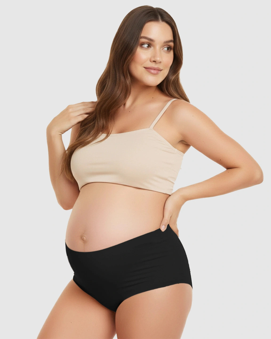 Seamless High-Waist Support Maternity Underwear