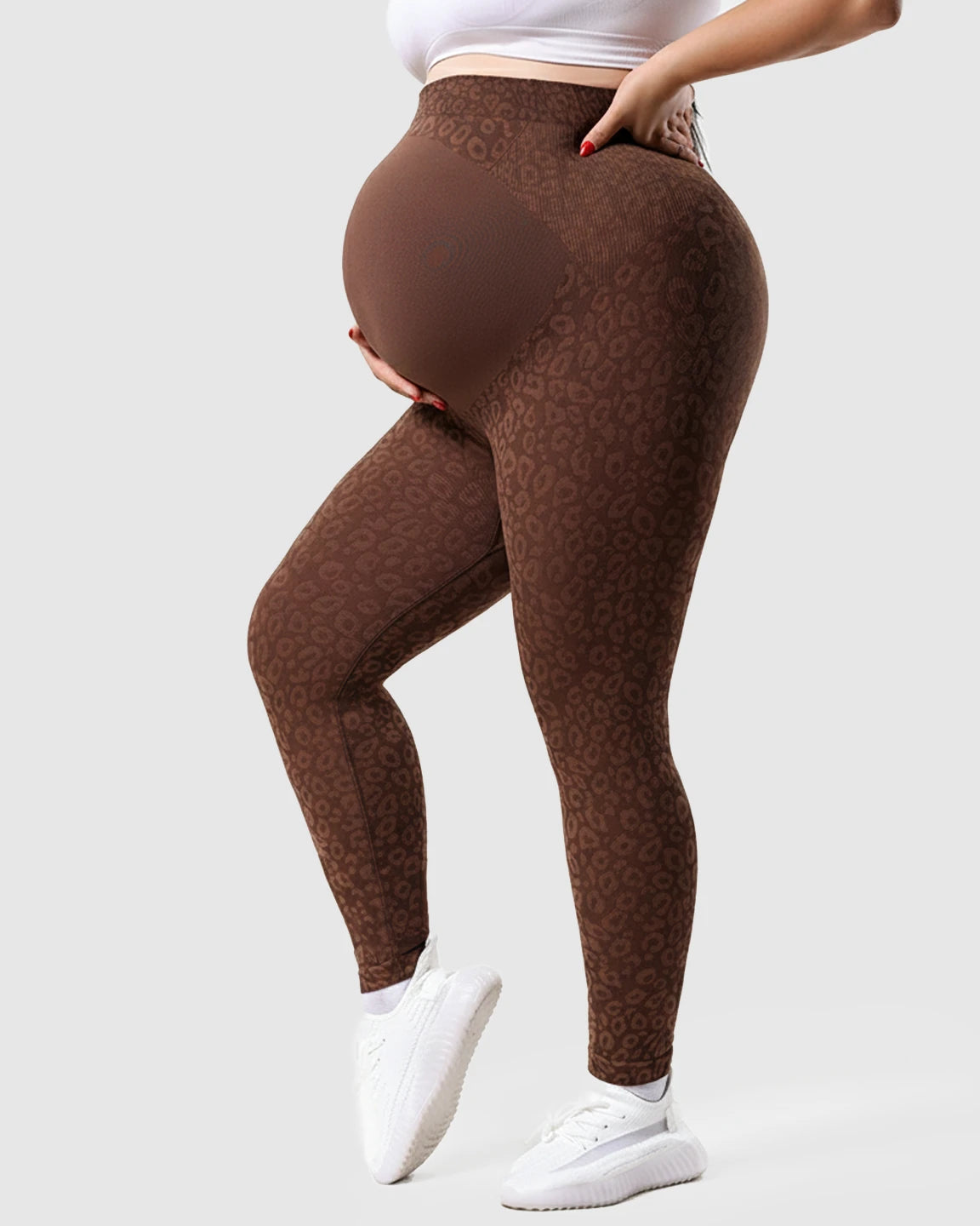 High-waisted Printed Maternity Leggings