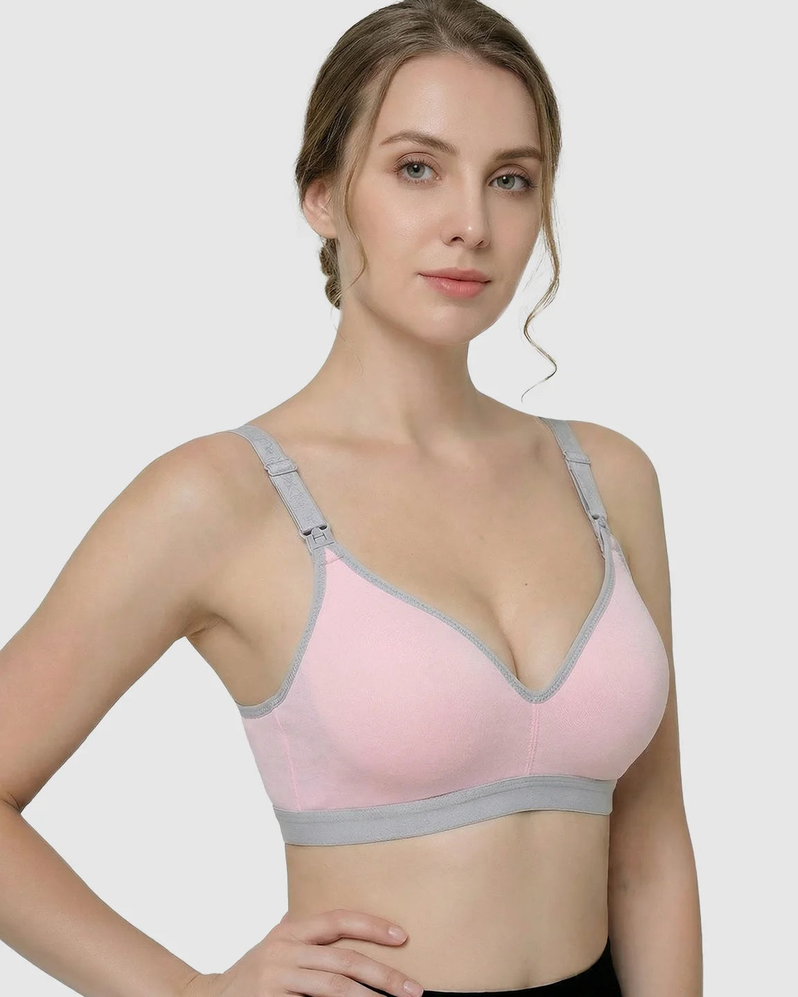 Front-Open Cotton Nursing Bra