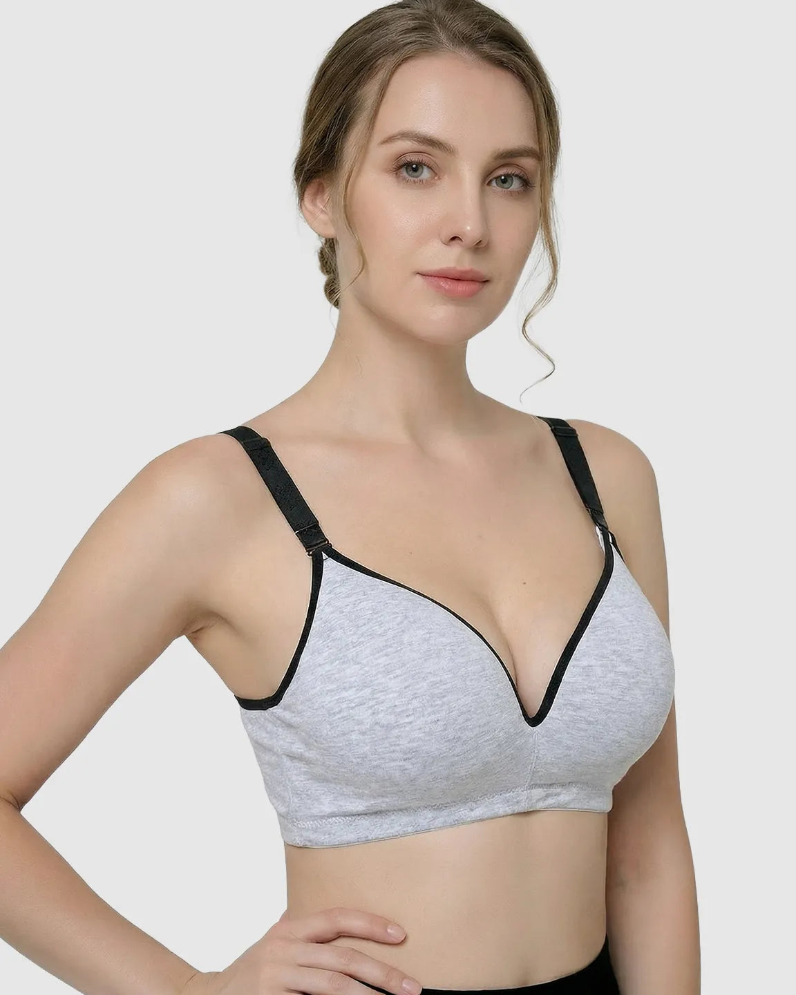 Front-Open Cotton Nursing Bra