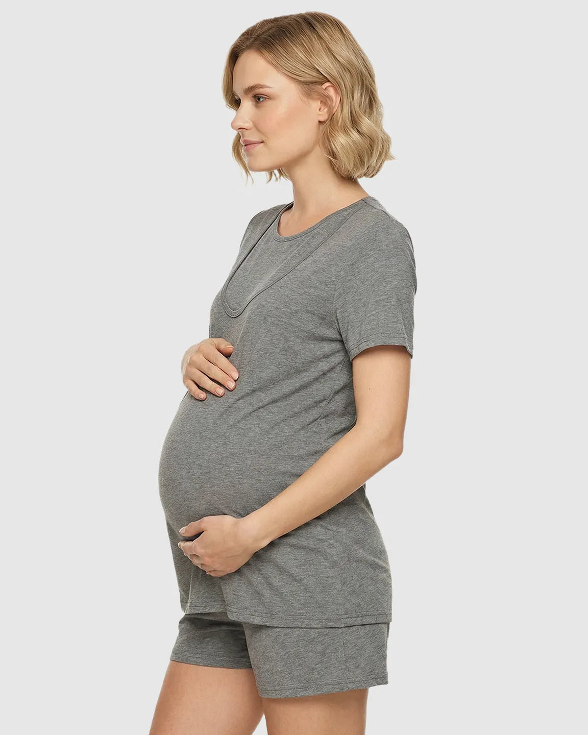 Easy Nursing-Access Modal Maternity Sleepwear