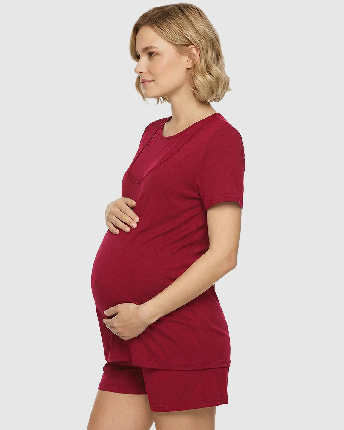 Easy Nursing-Access Modal Maternity Sleepwear