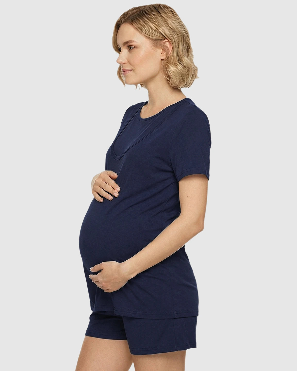 Easy Nursing-Access Modal Maternity Sleepwear