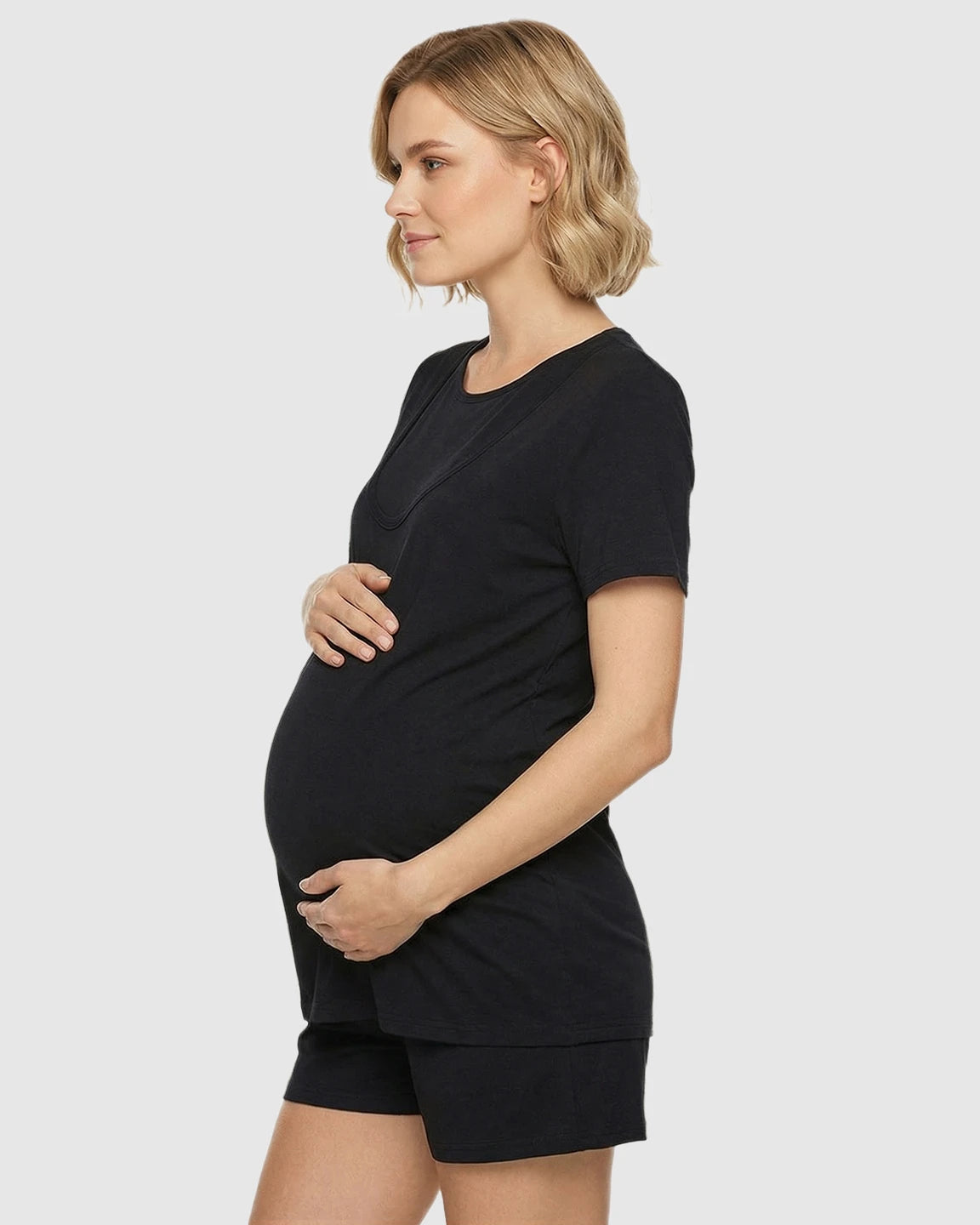 Easy Nursing-Access Modal Maternity Sleepwear