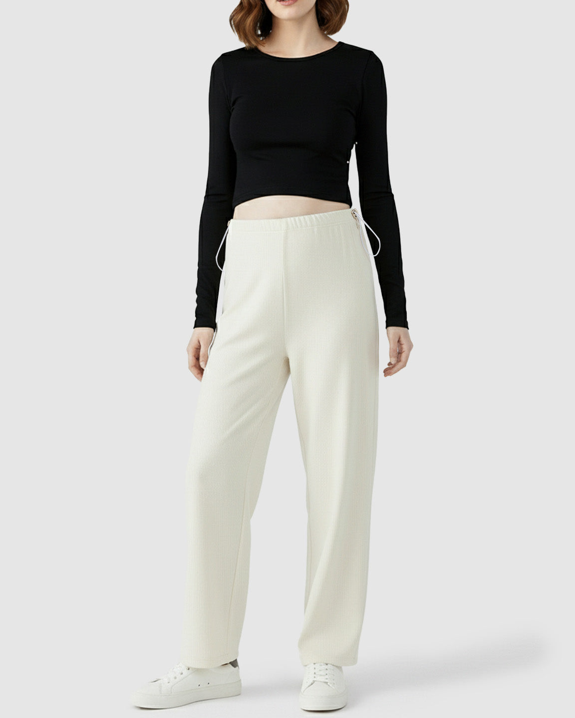 High-Waist Flowy Support Maternity Pants
