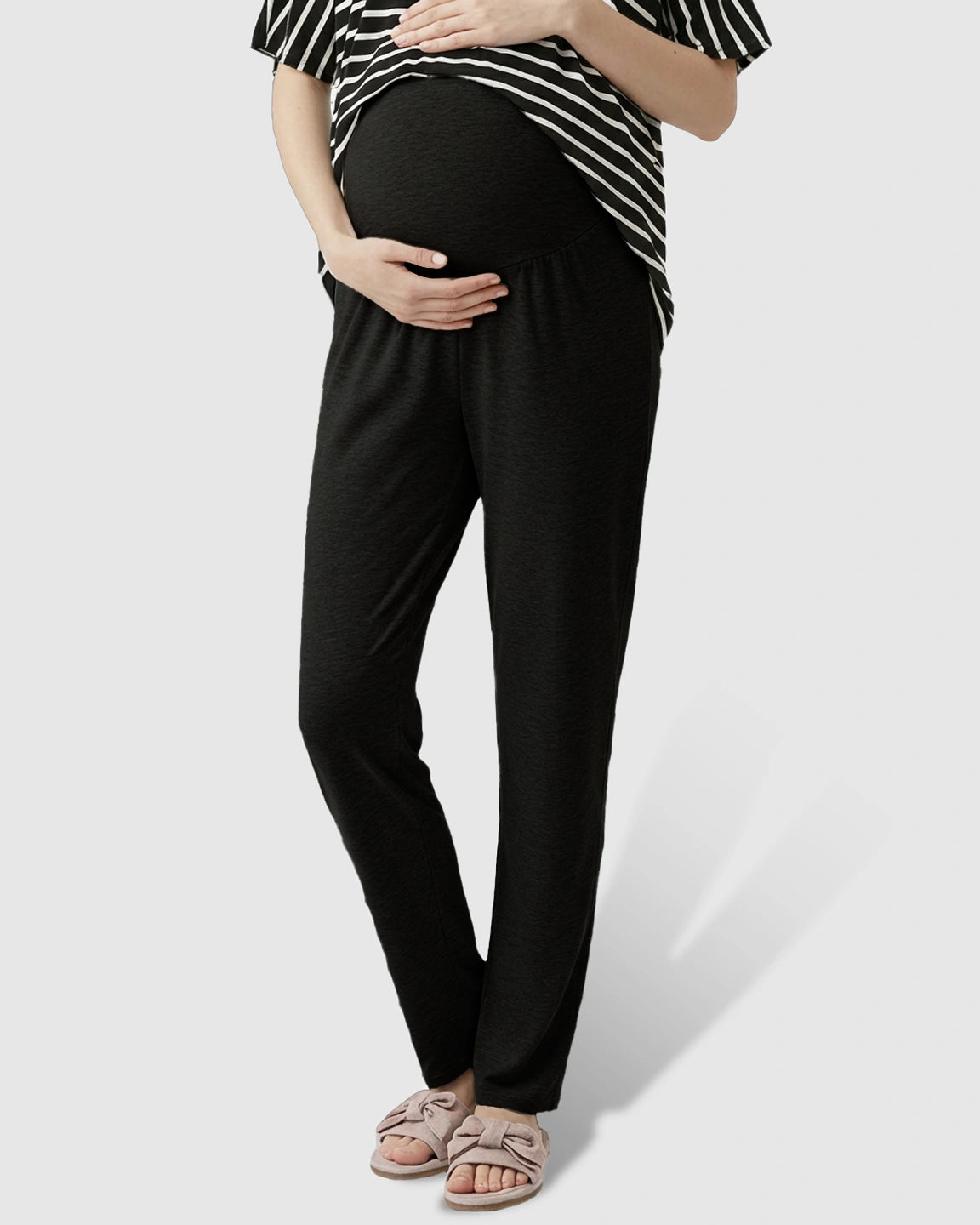 High-Waist Straight-Leg Maternity Pants