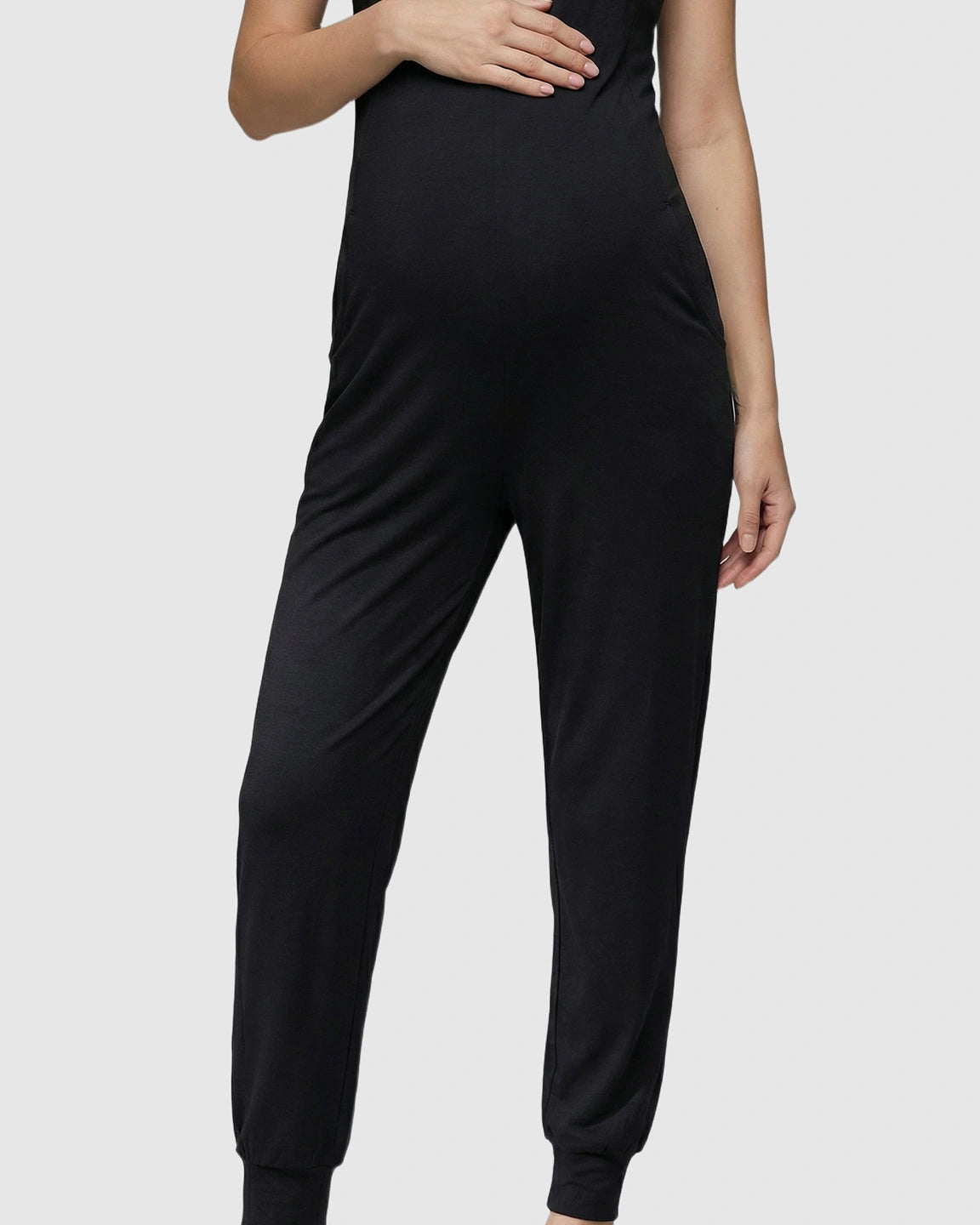 Spaghetti Straps Everyday Maternity Jumpsuit