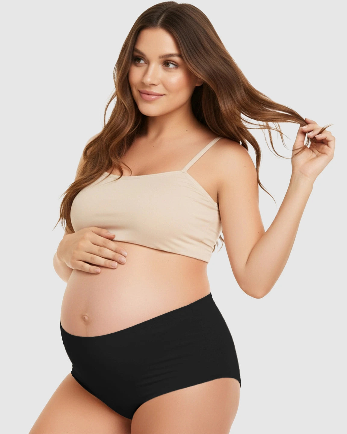 Seamless High-Waist Support Maternity Underwear