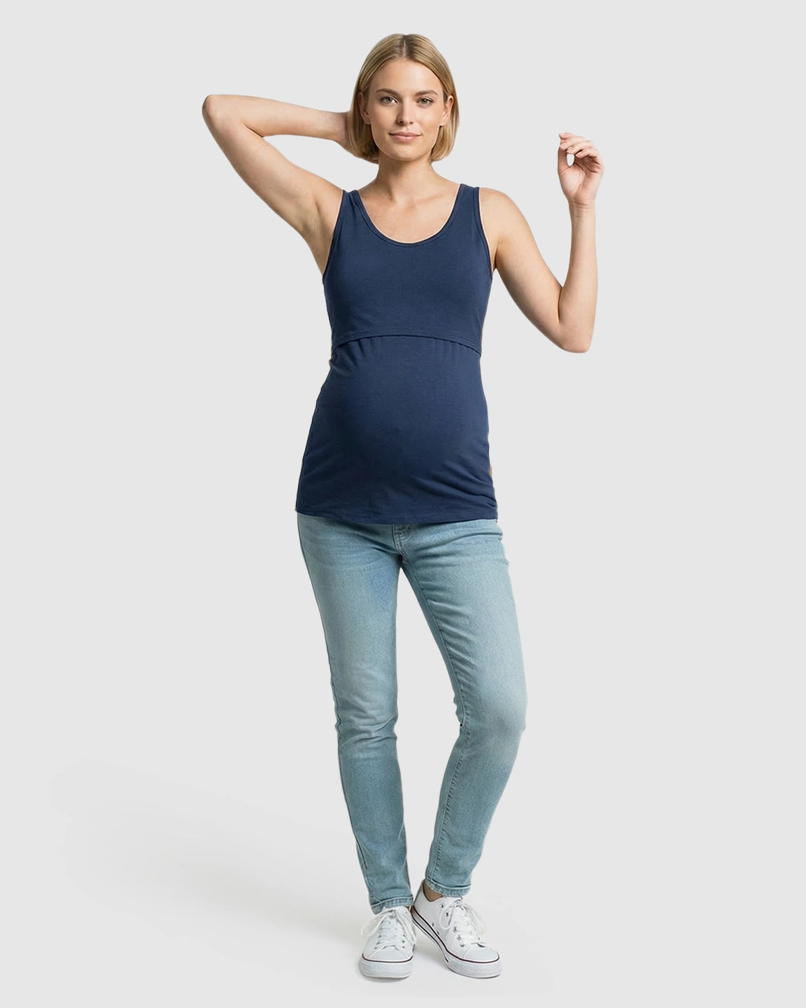 Stretch Nursing-Access Maternity Tank Top