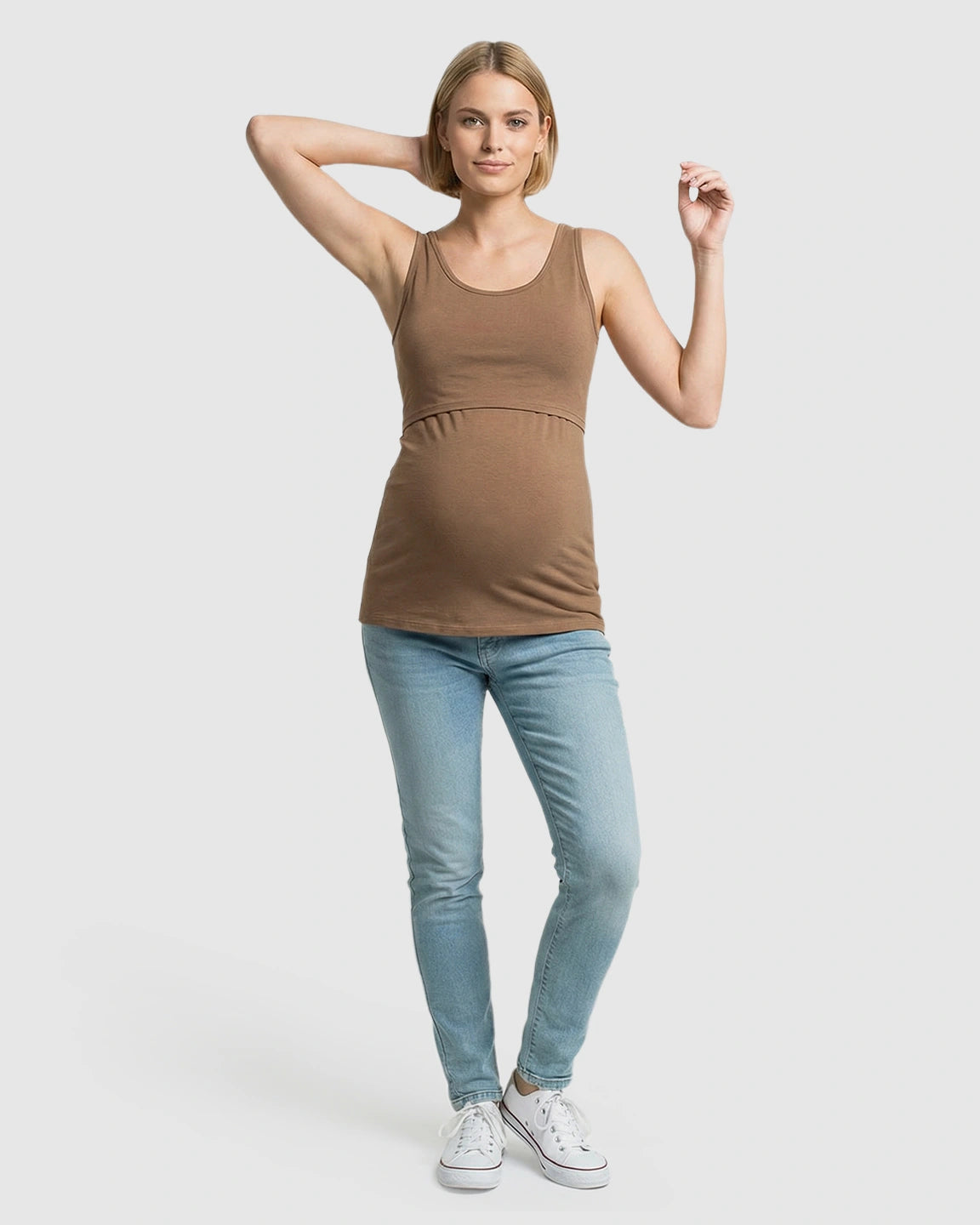 Stretch Nursing-Access Maternity Tank Top