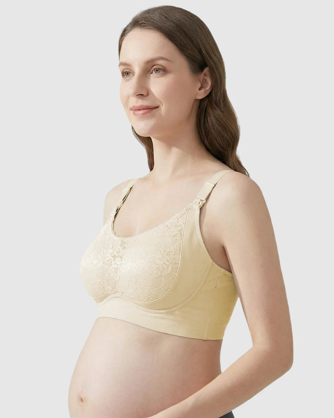 One-Piece Lace Breastfeeding Bra
