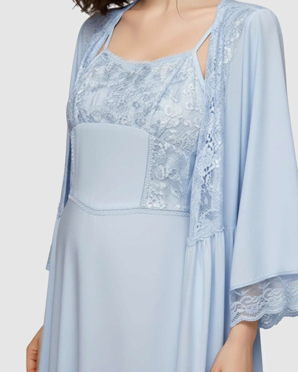 Elegant Lace Loose Fit Maternity Loungewear Set