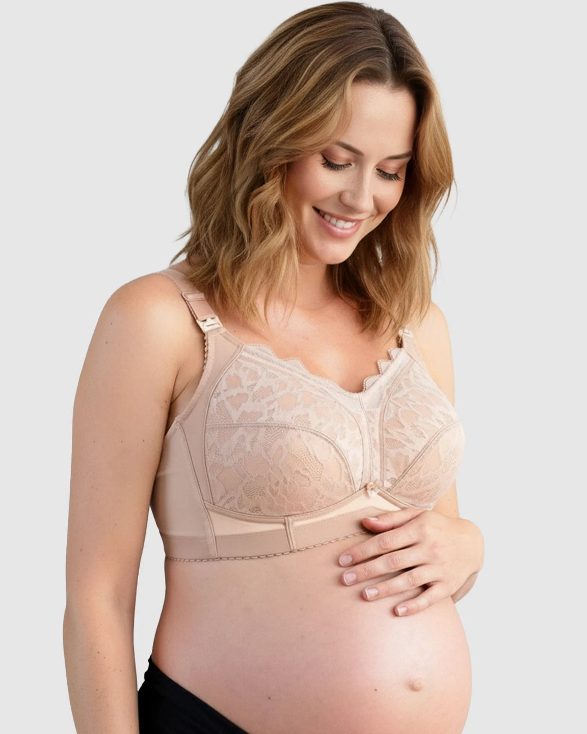 Lace Full-Cup Wire-Free Nursing Bra