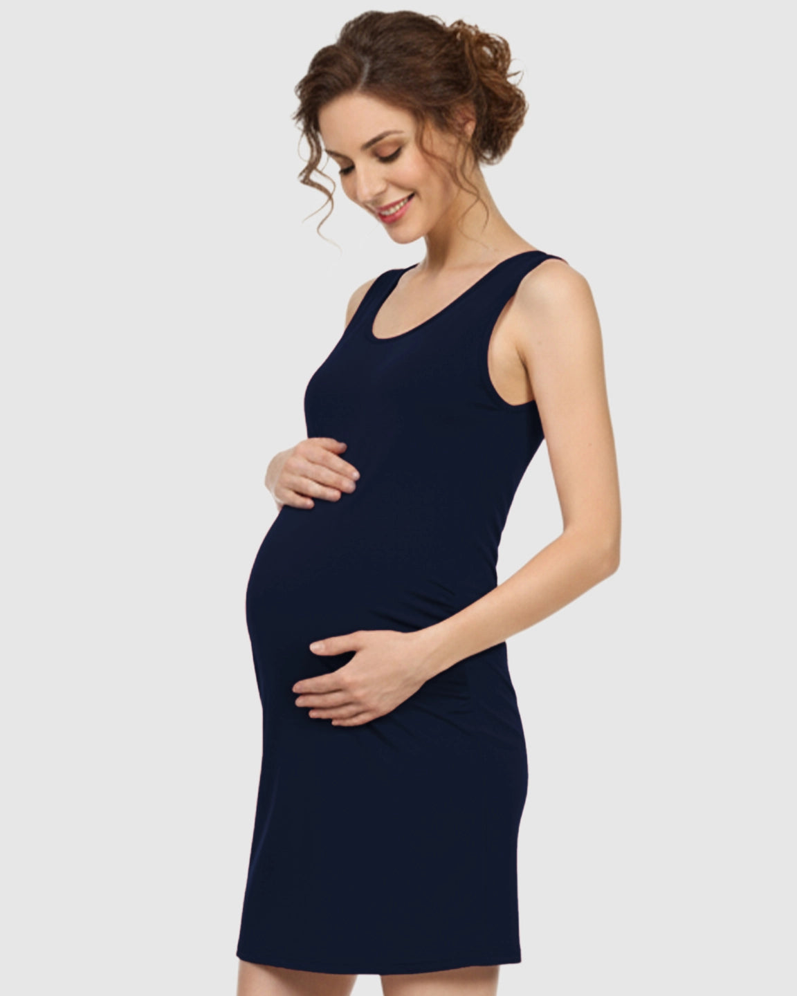 Modal-Blend Tank Fitted Dress