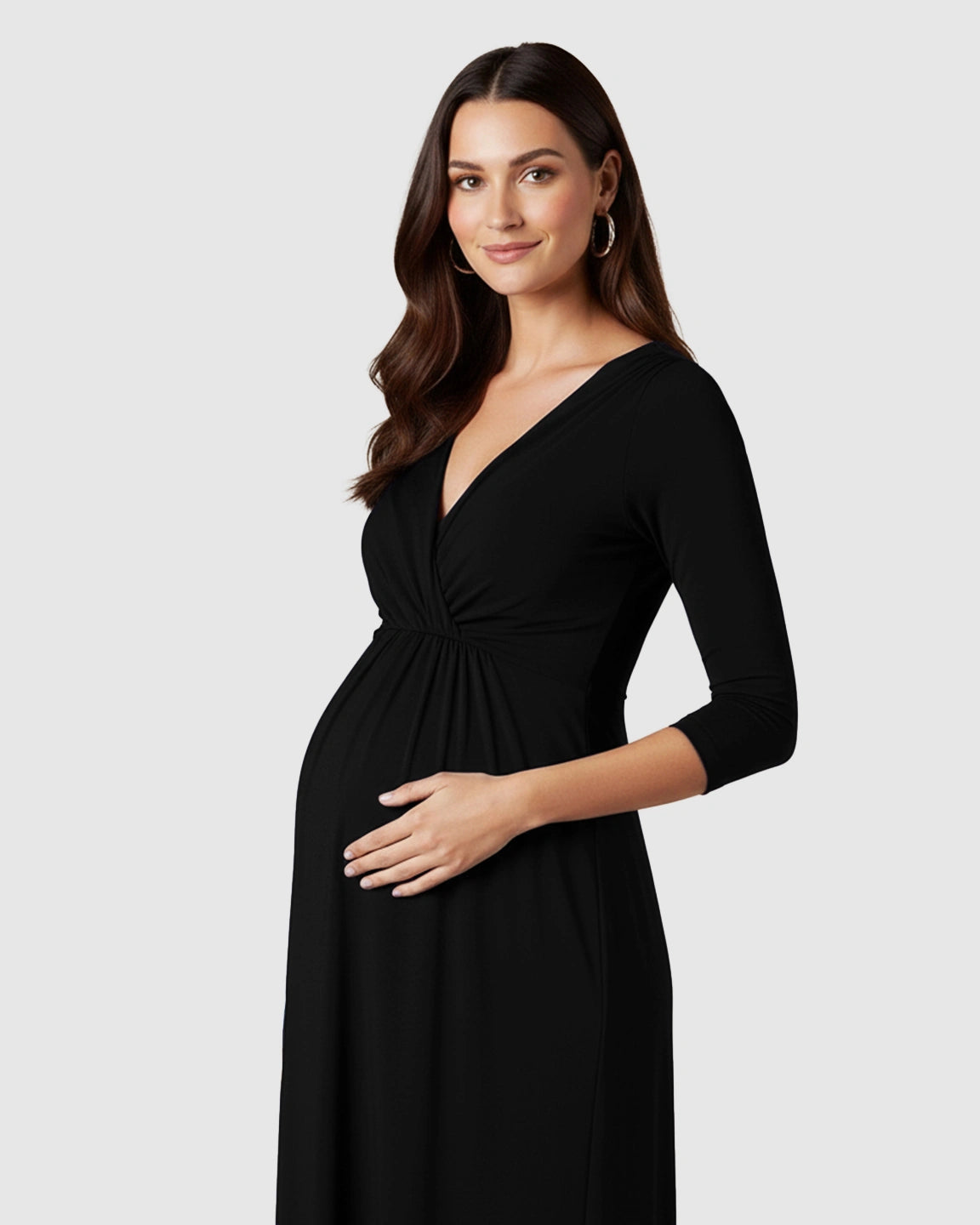 Elbow Length Sleeves Casual Maternity Dress