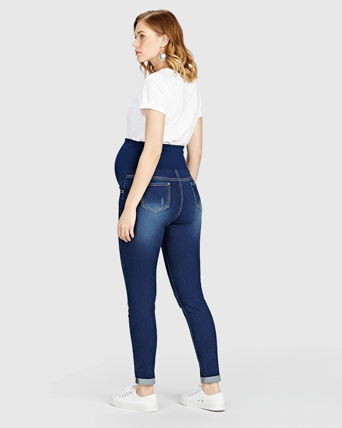 Straight-Leg Stretch Maternity Jeans