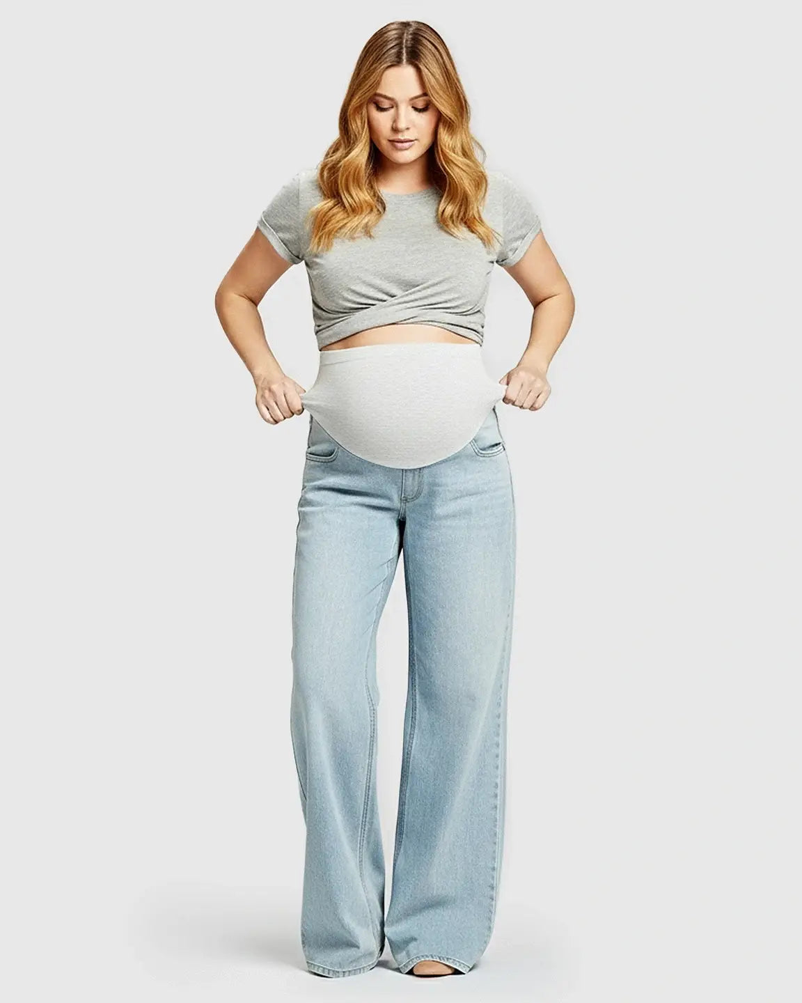 Stretch High-Waist Maternity Jeans