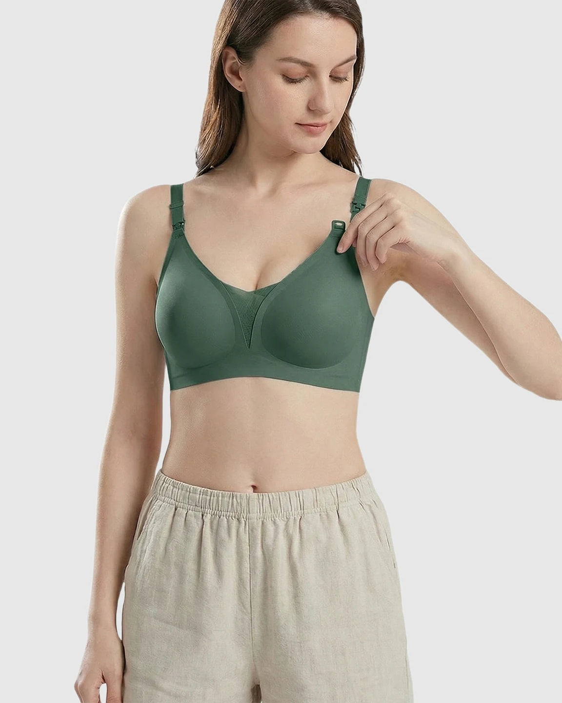 One-Handed Anti-Sagging Supportive Nursing Bra