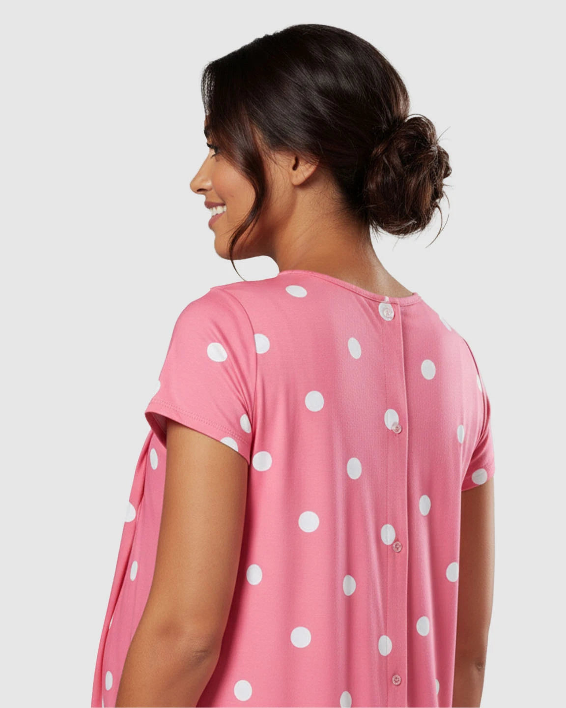 Polka Dot Loose Fit Maternity Dress