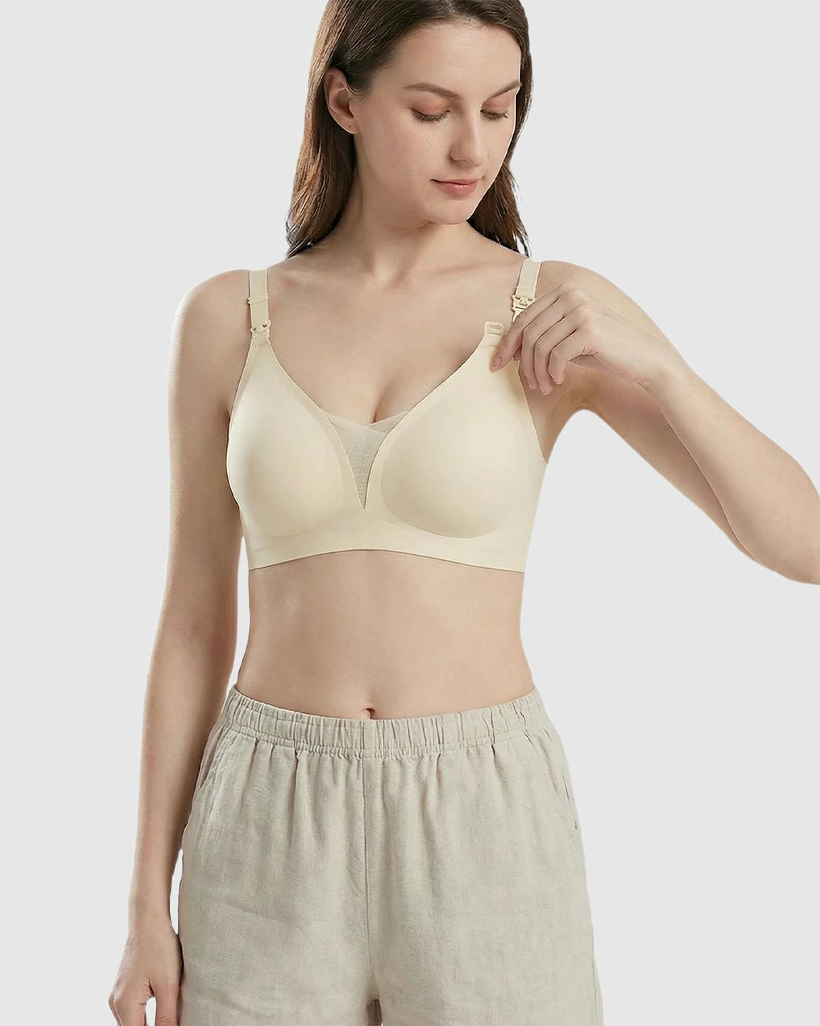 One-Handed Anti-Sagging Supportive Nursing Bra