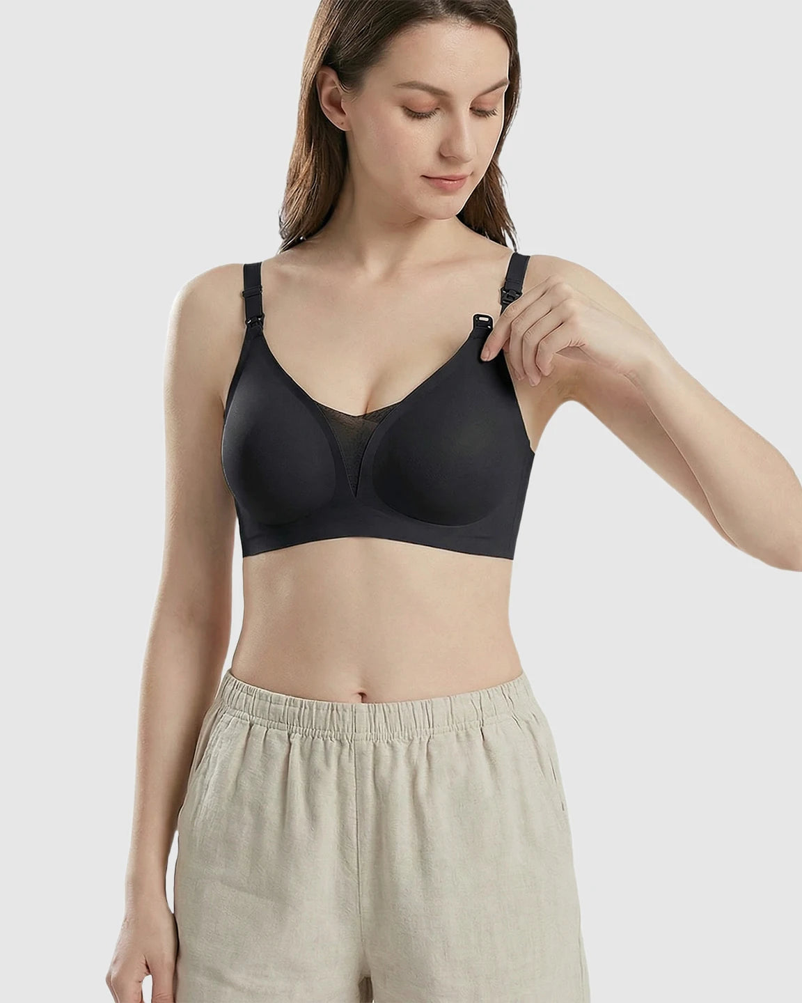 One-Handed Anti-Sagging Supportive Nursing Bra