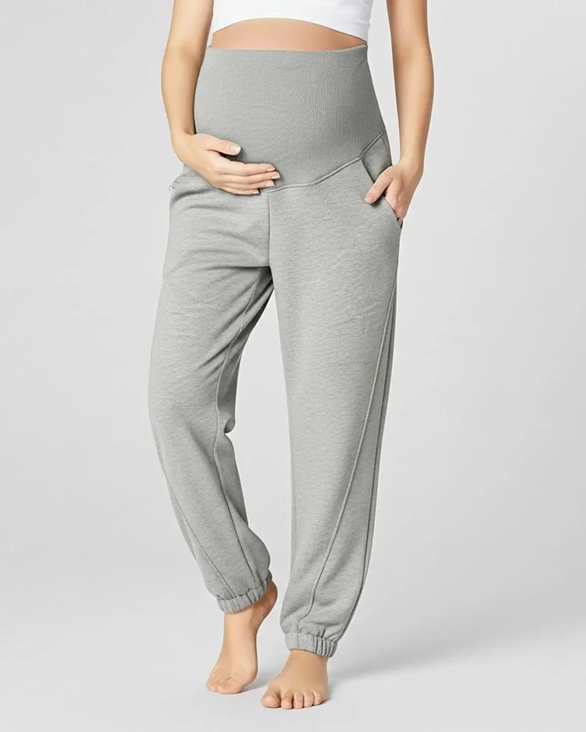 Relaxed Fit Over Belly Maternity Joggers